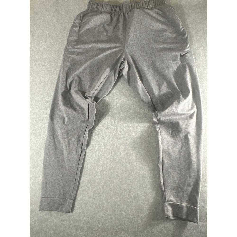 Nike Dri Fit Pants Mens XL Gray Standard Fit Training Athletic